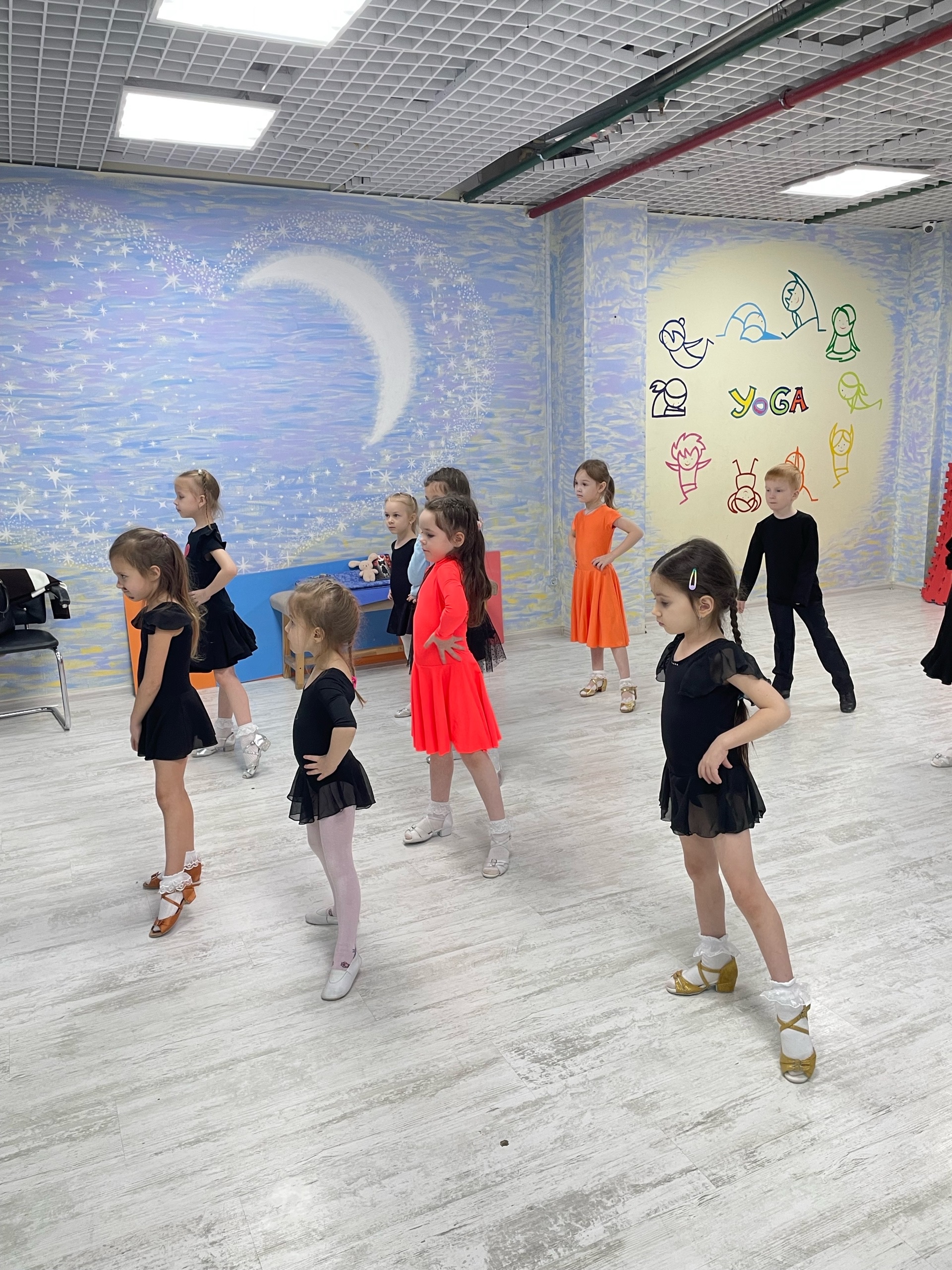 Дети 5-7 лет на тренировке